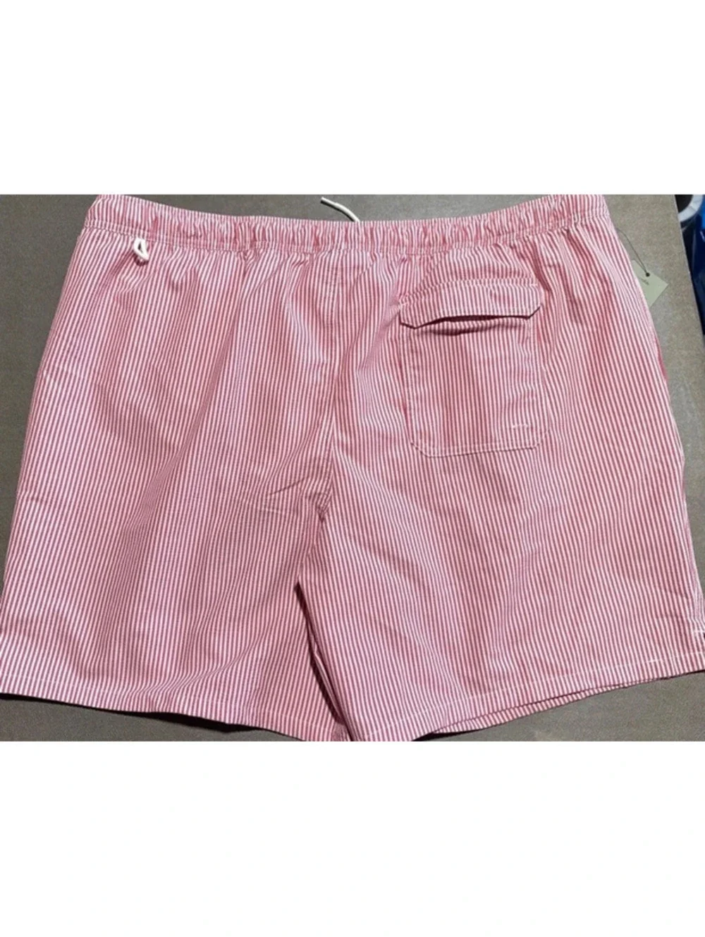 Goodfellow & Co Big and Tall Swim Trunks Red Stripe Seersucker Size 2XL NEW